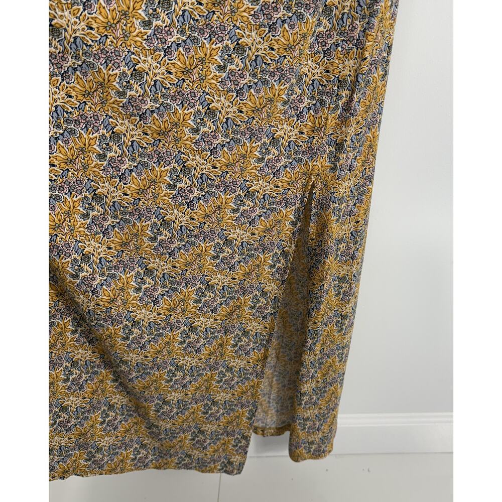 NWT Natural Life Blue Yellow Floral Christine Maxi Dress Sleeveless Comfort Sz M - Picture 6 of 12